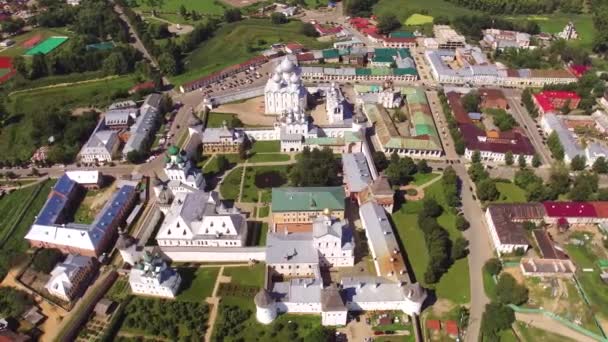 Rostov Kremlin aerial photograph — Stock Video