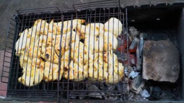 Izgarada Kavrulmuş Kebap