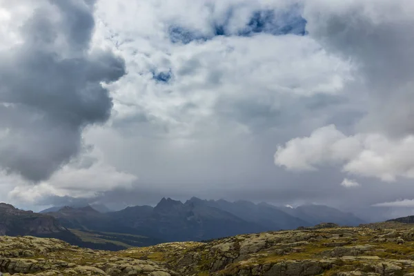 Paysage Impressionnant Nuages Scpae Dans Les Alpes Dolomites — Photo