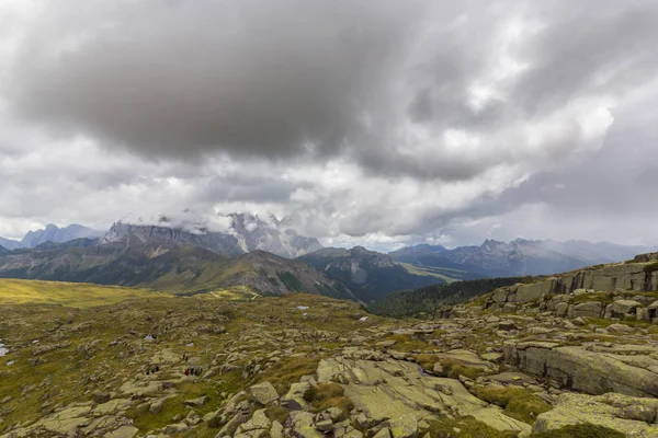 Etkileyici Sahne Dolomit Alpleri Nde Cloudscpae — Stok fotoğraf