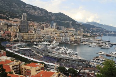 Yaz aylarında Monte Carlo, Monaco, Akdeniz