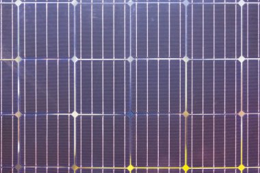 Fotovoltaik panelin yüzey arkaplanını kapat (güneş hücreleri)