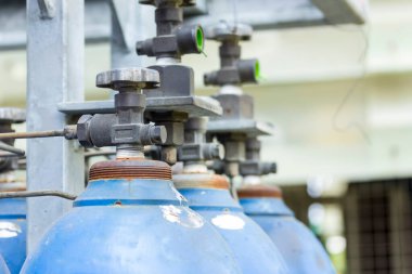 Oksijen ve Argon gazı çelik depolama tankları fabrika dışında endüstriyel kaynakçılık için