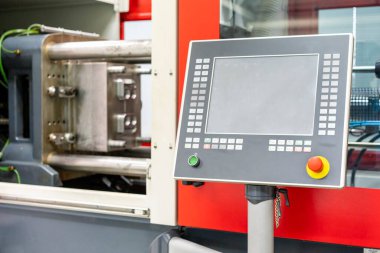 Yüksek teknoloji plc monitörü dokunmatik ekran ve kontrol paneli plastik enjeksiyon yüksek basınçlı küf makinesi tuşuna basın endüstriyel için 