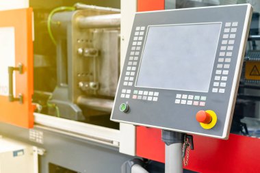 Yüksek teknoloji plc monitörü dokunmatik ekran ve kontrol paneli plastik enjeksiyon yüksek basınçlı küf makinesi tuşuna basın endüstriyel için