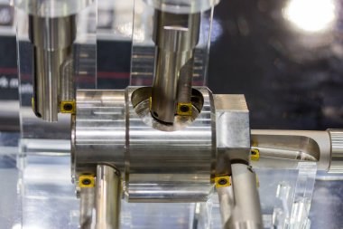 cnc torna makinesi veya değirmen makinesi için model kesme aracı ve çalışma parçası