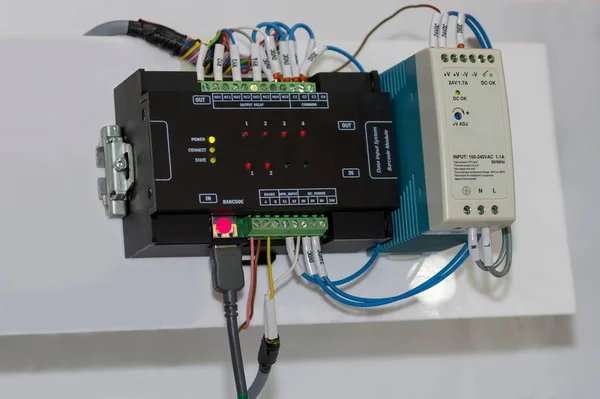 프로그램 컨트롤러 산업에 Plc — 스톡 사진