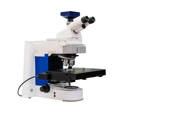 Современный Высокоточный Микроскоп Контроле Образца Образца Контроля Качества Промышленной Металлургии — стоковое фото
