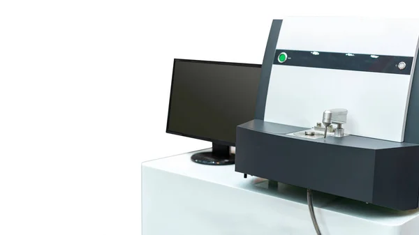Hochpräzise Spektrometermaschine Für Die Chemische Zusammensetzung Der Metallkontrolle Und Analyse — Stockfoto