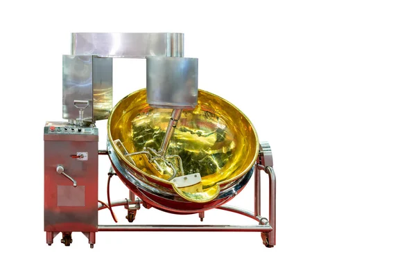 Automatic Modern Large Commercial Food Mixer Machine Industrial Isolated White — 图库照片