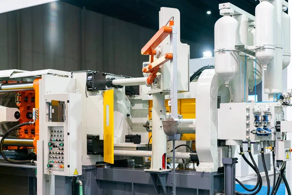 Endüstriyel üretim için otomatik yüksek basınçlı alüminyumun kepçe & mekanik kolunu kapat die cast machine & air tank hidrolik güç sistemi kontrol paneli ekranı vs.