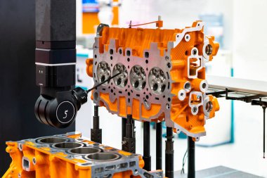 Araç otomobil motorunun gövde baş silindiri veya yüksek doğruluk ve otomatik koordinat ölçüm makinesi (CMM)