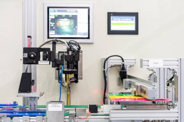 yüksek teknoloji vizyon ölçme veya teftiş makinesi bağlantı veya tasnif cihaz birim ekipmanı ile üretim hattında üretimde kalite kontrol ürünü için iletişim