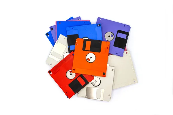 Floppy Disk Chiamato Anche Floppy Dischetto Semplicemente Disco Era Una — Foto Stock