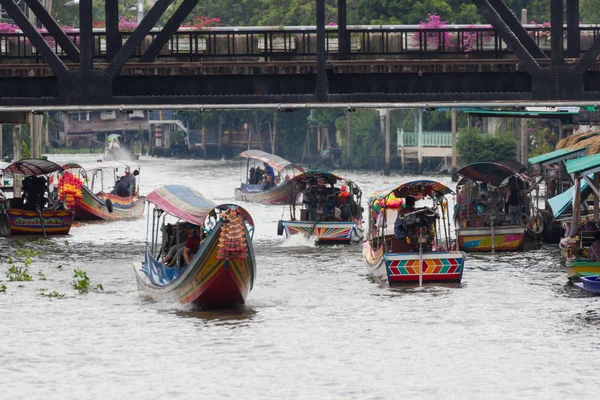 Bangkok Tailandia May 2018 Taling Chan Floating Market Este Lugar — Foto de Stock