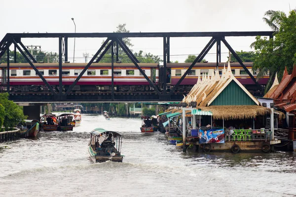 Bangkok Tailandia May 2018 Taling Chan Floating Market Este Lugar — Foto de Stock