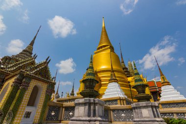 Wat Phra Kaew, Tayland - 1 Nisan 2018: (Wat Phra Sri Rattana Satsadaram en önemli Budist tapınak Tayland olarak kabul edilir olarak bilinen resmen Emerald Buddha Tapınağı.