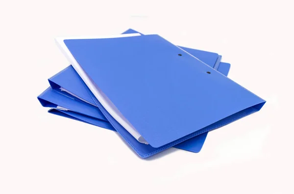 Blue Files Folder Retention Contracts Paper — Stock Photo, Image