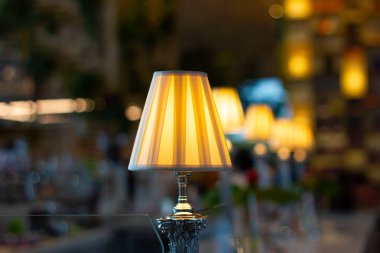 güzel Retro tarzı aydınlatma dekor ampul Dekor Restoran Bangkok şehir, Tayland