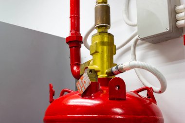 Veri merkezi oda Bangkok Tayland: - 11 Eylül 2018:-Fm-200 söndürme sistemleri, sistem, sel Fm200 gaz gaz söndürme sistemi veri merkezi Oda 