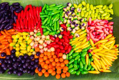 Tay tatlı, taklit gerçek meyve lezzetli ulusal ve satış Tayland piyasada vardır