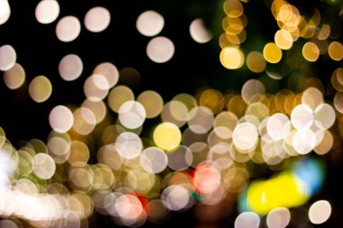 Festivaller, yeni yıl ve bayramlar, yılbaşı süslemeleri için bulanık soyut bokeh arka plan 