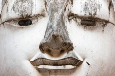 Eski moda sanat başından dönemin Buda heykeli Sukhothai, Thailand