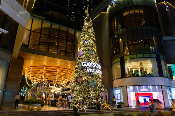 Bangkok Tailandia Nov 2018 Árboles Navidad Adornan Correa Accesorios Adornos —  Fotos de Stock