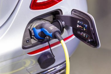Nonthaburi Tayland: - 30 Kasım 2018: yeni Otomotiv Mercedes-Benz otomobil, ulaşım, Tayland Motor Expo 2018 geleceği pil şarj yenilikler,.