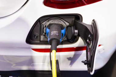 Nonthaburi Tayland: - 30 Kasım 2018: yeni Otomotiv Mercedes-Benz otomobil, ulaşım, Tayland Motor Expo 2018 geleceği pil şarj yenilikler,.