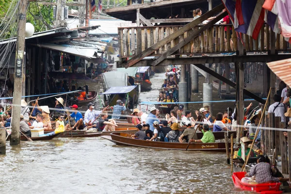 Damnoen Saduak Floating Market Tailandia Nov 2018 Este Mercado Flotante — Foto de Stock