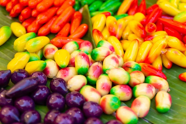 Thai Dessert, Imitation of the real fruit has a delicious national, and sale in the market of Thailand