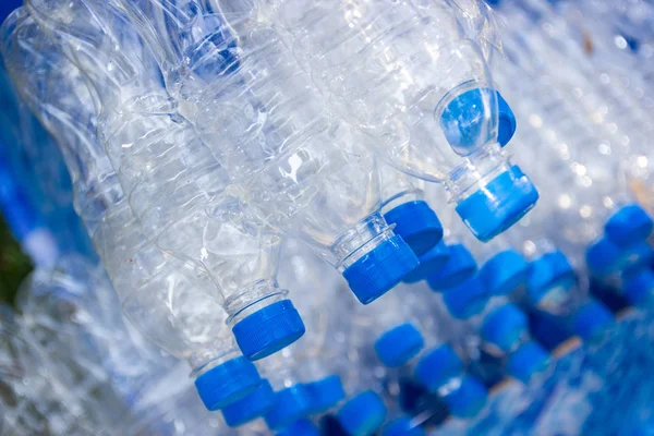 Abfall Aus Plastikflaschen Verringerung Der Abfälle Aus Plastikflaschen Konzept Zur — Stockfoto