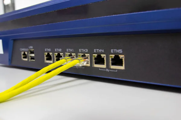 네트워크 스위치 네트워크 케이블 데이터 Sfp — 스톡 사진