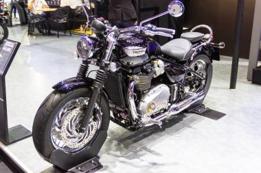 Bangkok Tayland - 30 Kasım 2018: Tayland Uluslararası Motor Expo 2018 Show'da motosiklet zafer