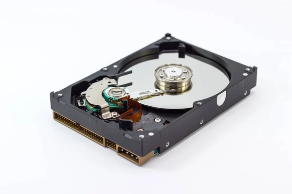 Hard Disk Drive Computer Data Storage Technology Hdd Isolated White — Stock Photo, Image