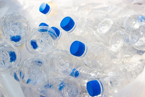 Waste from plastic bottles, reducing waste from plastic bottles concept Reducing the use of plastic bottles