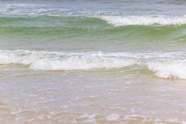Plaj Asya Tayland kıyıya yıkamak deniz dalgaları detay yakın