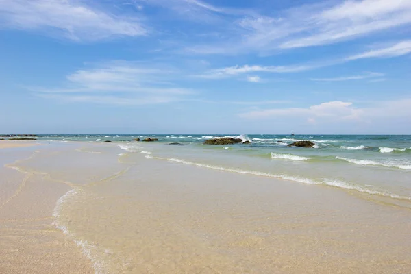 Landscapes View Atmosphere Beautiful Sand Sea Color Sky Beach Thailand — Stock Photo, Image