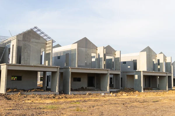 Bau Und Bau Eines Neuen Eigenheims Für Wohnungsbau Thailand — Stockfoto