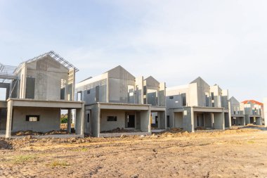 Yapı ve inşaat site yeni ev konut Tayland at için
