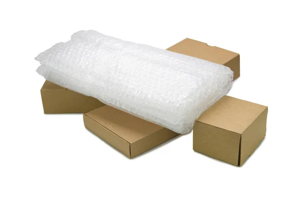 Bubble wrap, for protection parcel product cracked or insurance — Stock Photo, Image