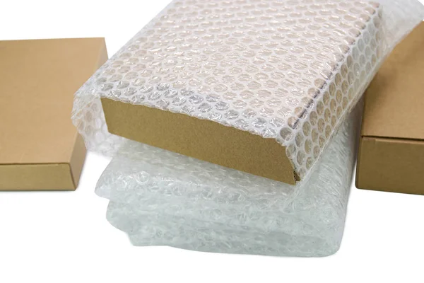 Bubble Wrap, voor bescherming Parcel product gebarsten — Stockfoto