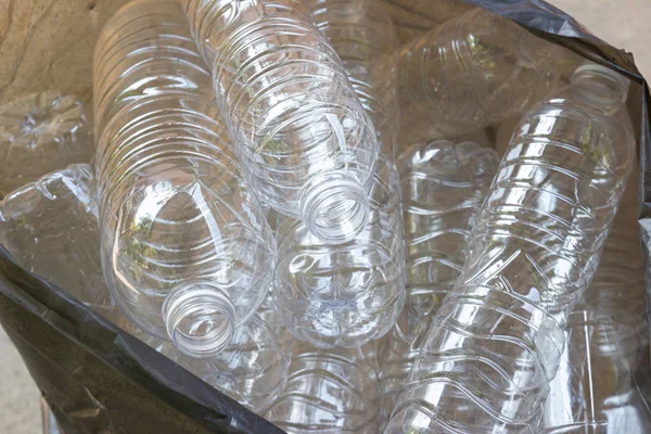 Plastic waste - plastic bottles, Concept of recycling the Empty