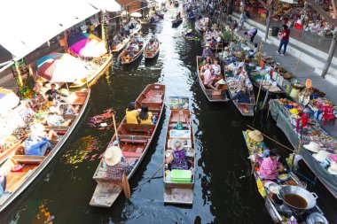 Lanet olası saduak yüzen pazar, Tayland