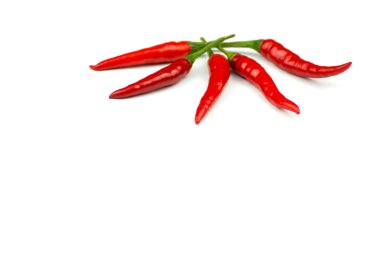 Uzun sivri kürenin doğasına biber bitkiler