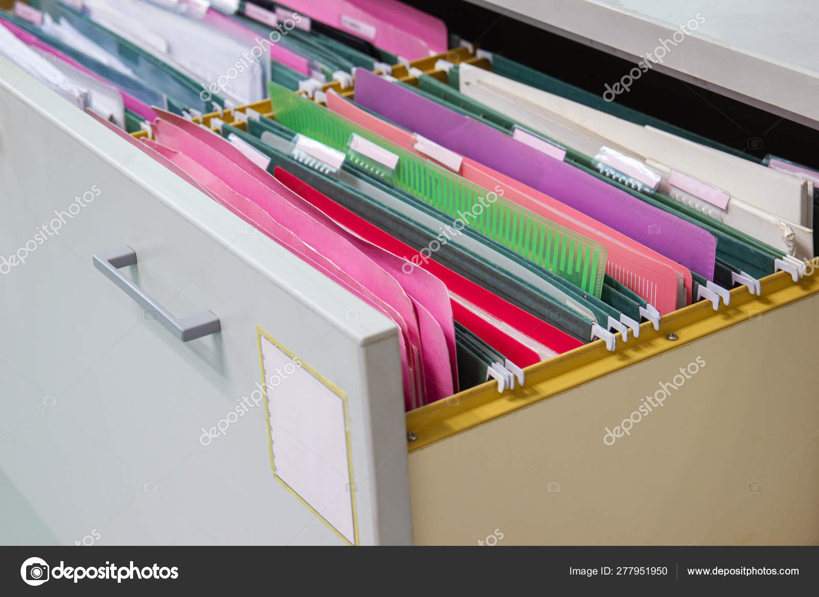 Files Document Of Hanging File Folders In A Drawer In A Whole