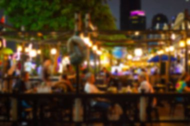 soyut bulanıklık görüntü Birçok insan gecenin eğlencesinin tadını çıkarır 