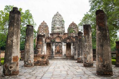 Wat si Sawai (Sri Savaya) Sukhothai büyük Khmer tarzı Tapınak 