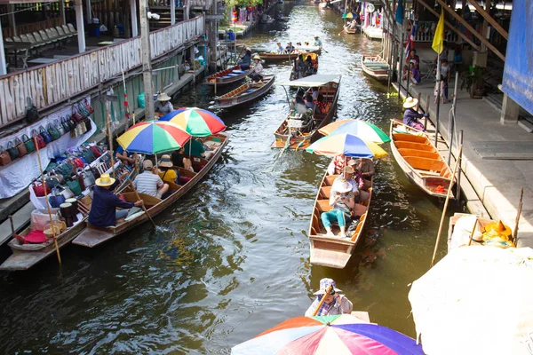 Damnoen saduak marché flottant, thailand — Photo